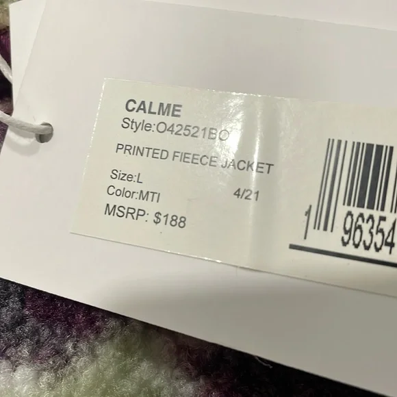 JOHNNY WAS Calme Printed Fleece Jacket - Picture 8 of 13